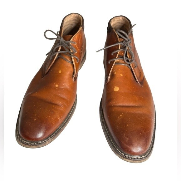 Stacy Adams Mens Leather Size 12 M Chukka Ankle Tie Boots main image 13